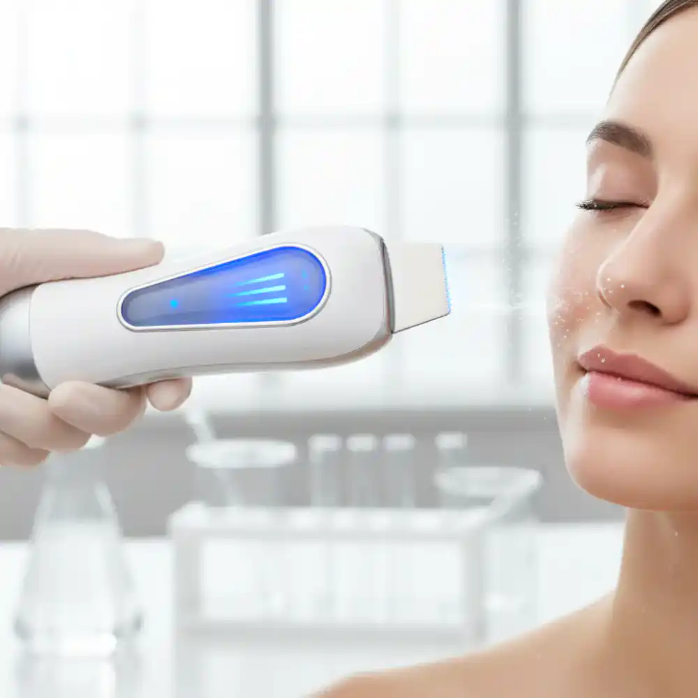 Ultrasonic skin scrubber